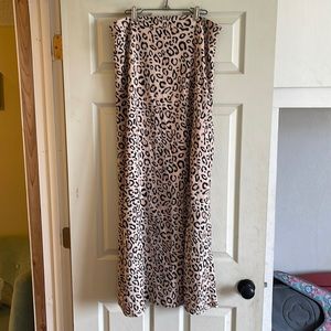 Animal print maxi skirt XL
